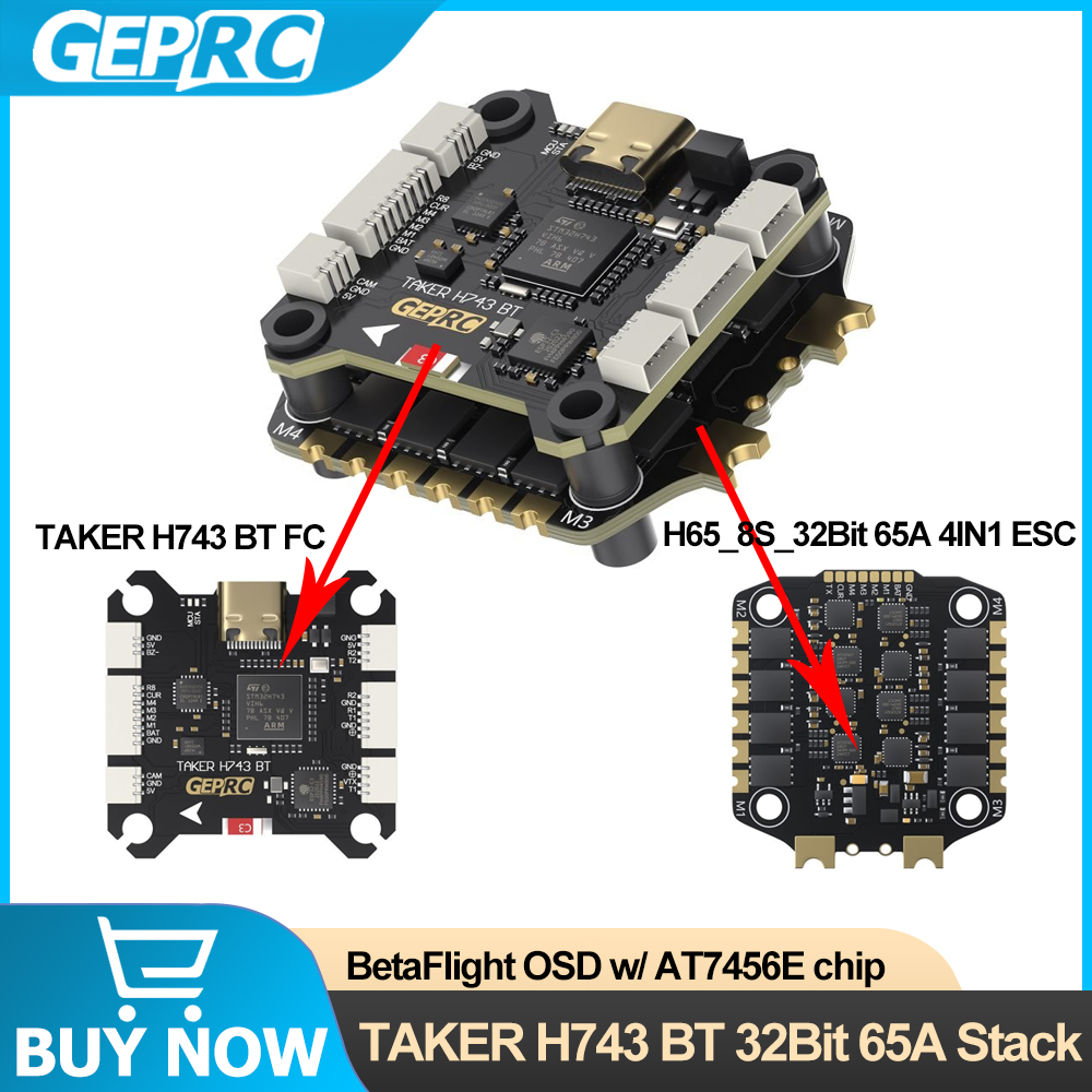 GEPRC TAKER H743 BT 32Bit 65A  – Fpv Drone Flight Controller Bewertung und Preis